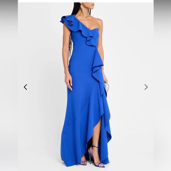 Chiara Boni La Petite Robe
Kafu One-Shoulder Ruffle Gown - Picture 2 of 8